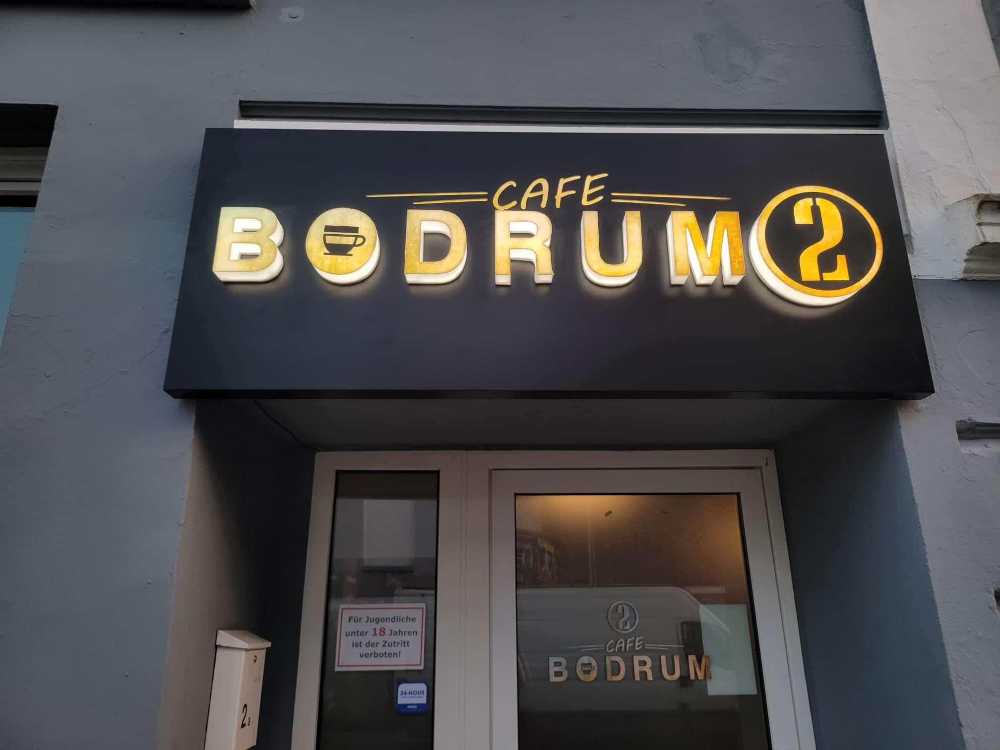 Bodrum Caffe & Bar Leuchtreklame
