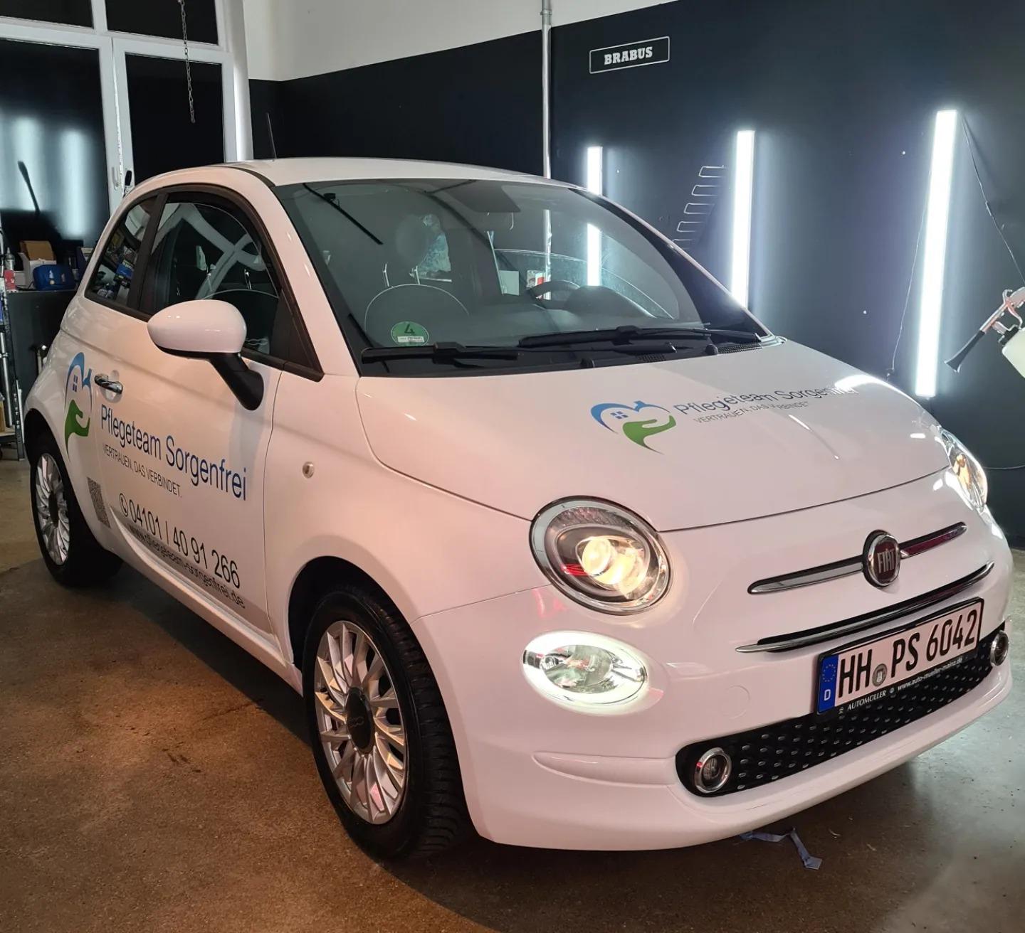 Pflege Auto Fahrzeugbeschriftung Foto 4