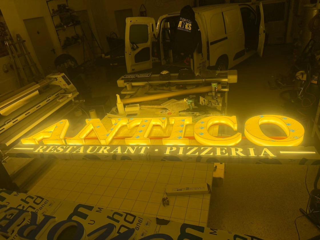 Antico Außenschild 3D-Buchstaben