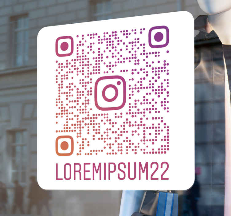 Instagram- / QR-Code-Aufkleber (TOP-SELLER)